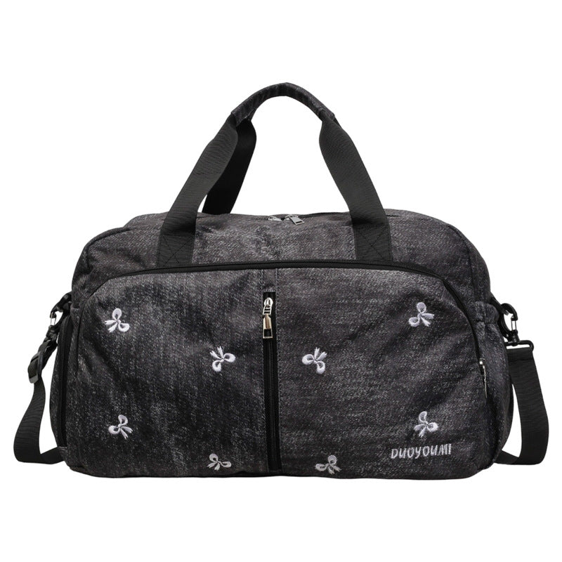 Stylische bestickte Reisetasche