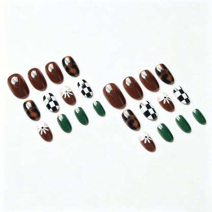 Künstlerisches gemischtes Muster Nagelkunst Set