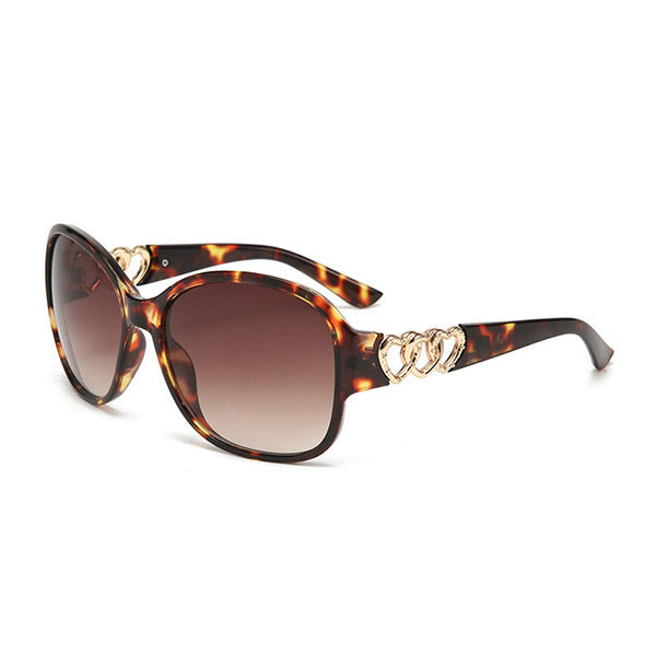 Damen elegante Sonnenbrille mit exquisite Rahmenverzierung Brehn