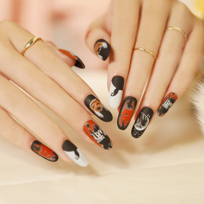 Kunstvolle Nagelverlängerungen mit kreativen Augen-Design Brehn