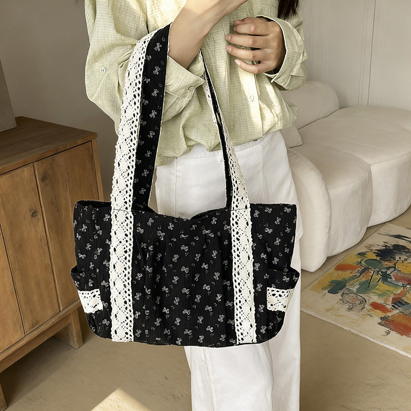 WoElegant Floral Print Tote Bag Brehn