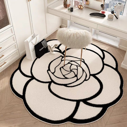 Blumenkissen-förmiger Teppich