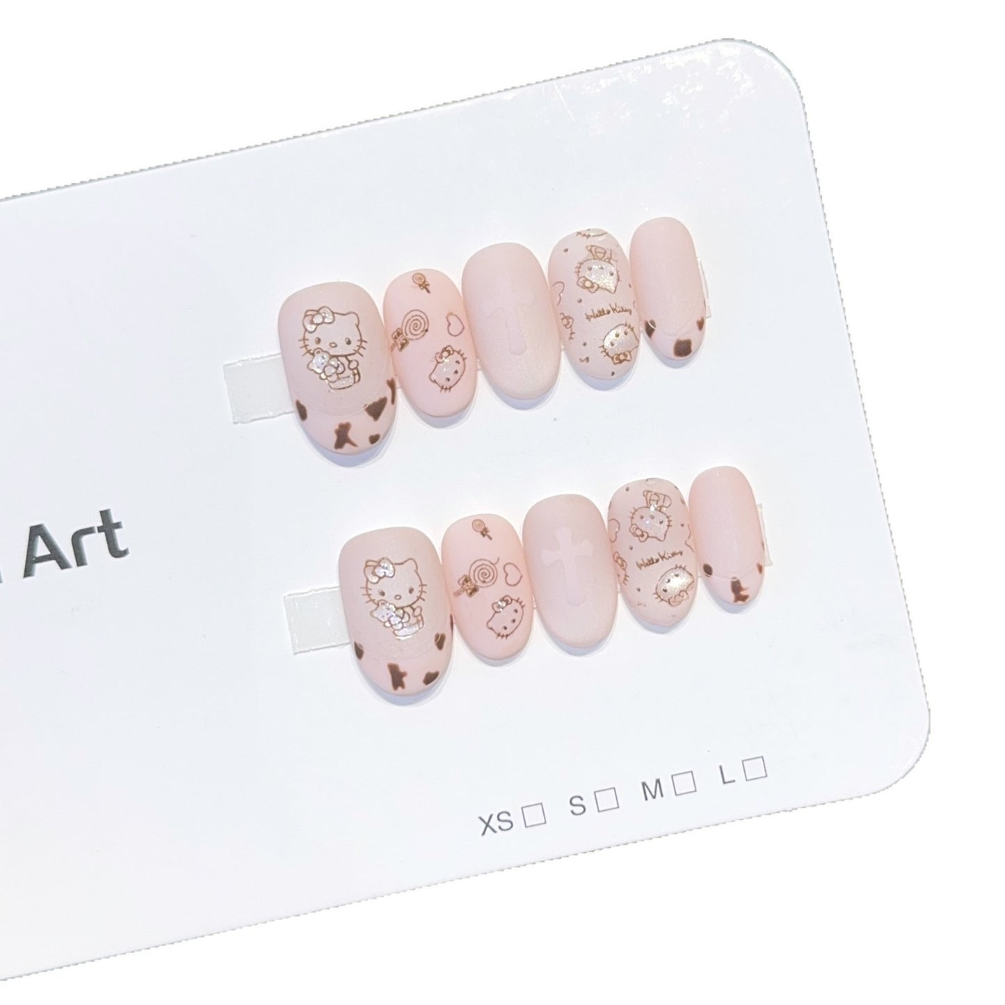 Kunstnagelset mit Verspieltem Hello Kitty Motiv Brehn