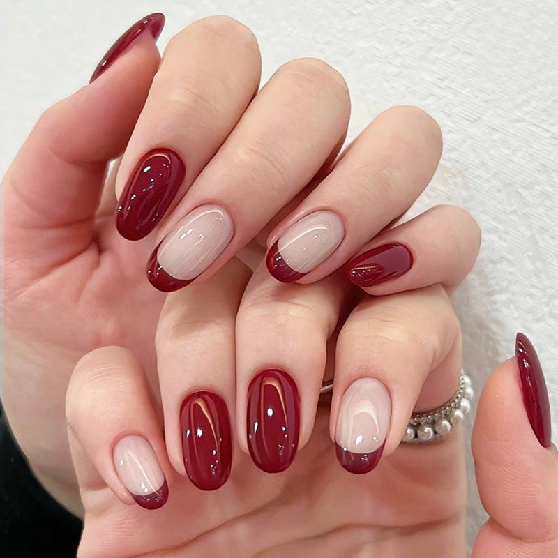 Premium Glänzendes Press-On Nagelkunstset Brehn