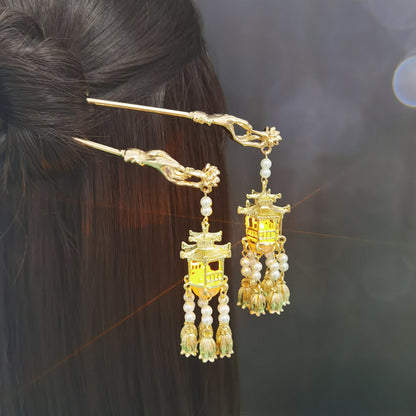 Elegante Laterne Haarnadel Brehn