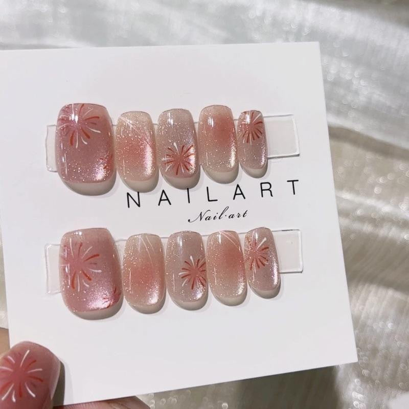 Premium Floral Press-On Nail Kollektion Brehn