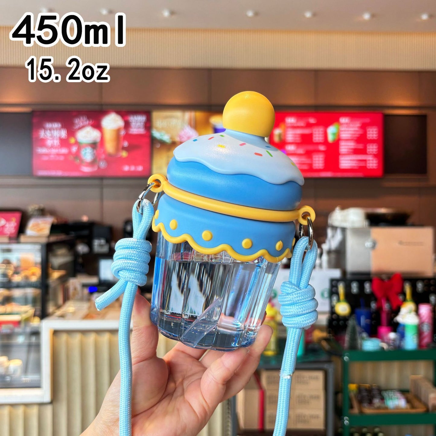 Damen kreative Cupcake Trinkflasche Brehn