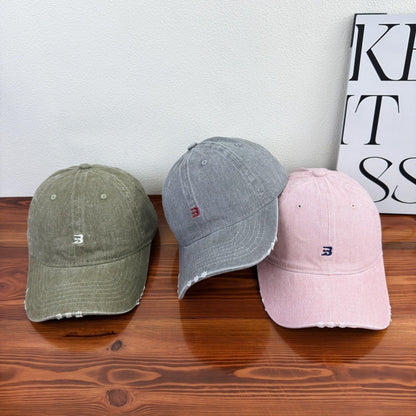 Unisex Distressed Cotton Baseball Cap Brehn 1784083761