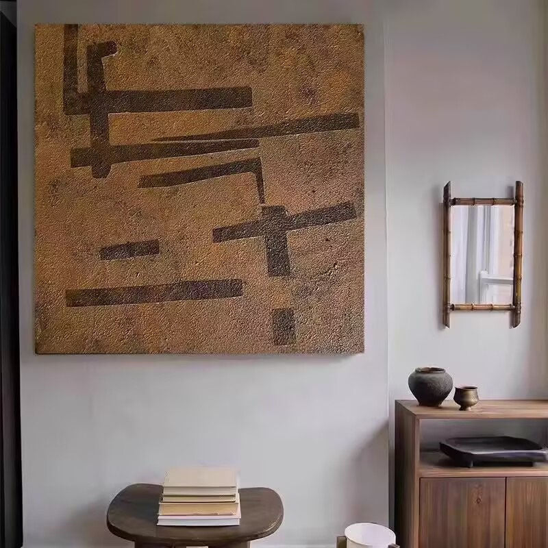 Abstrakte geometrische Wandleinwandkunst