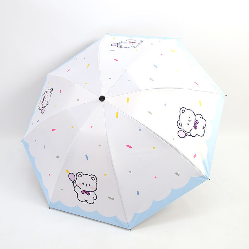 Damen Faltbarer Regenschirm mit niedlichem Tierdesign Brehn