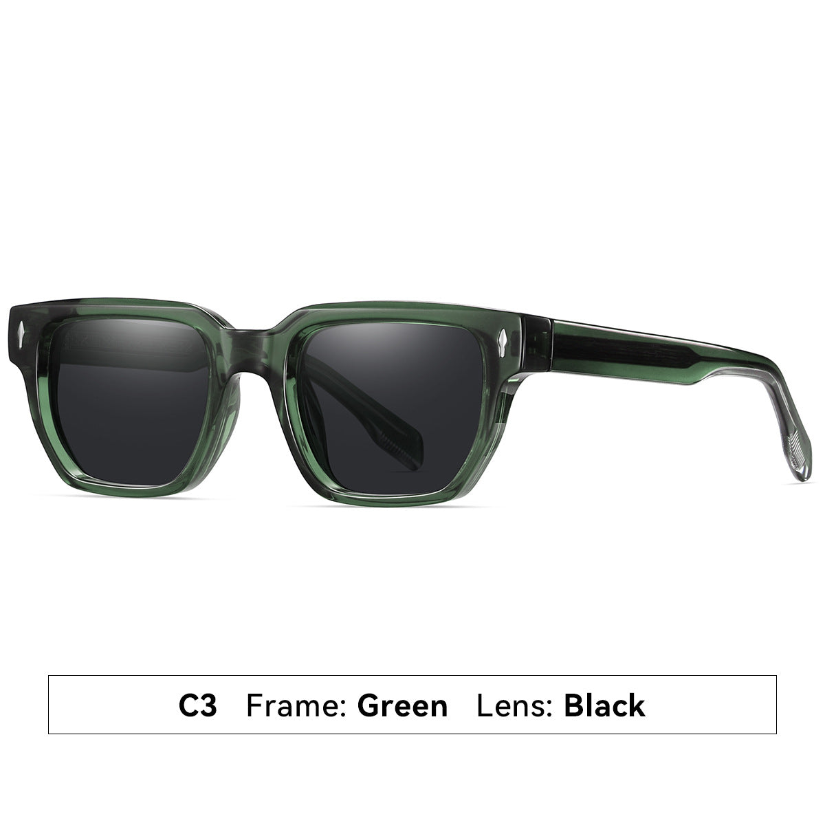 Damen Sonnenbrille im modernen, eleganten Quadratdesign Brehn