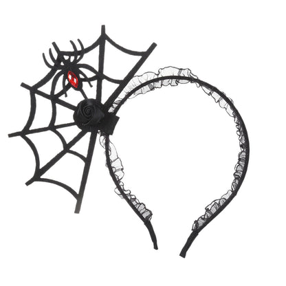 Halloween Haarreif mit Spinnennetzdesign