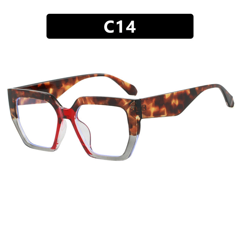 Damen geometrische Brille im modischen Schildkrötenmuster Brehn