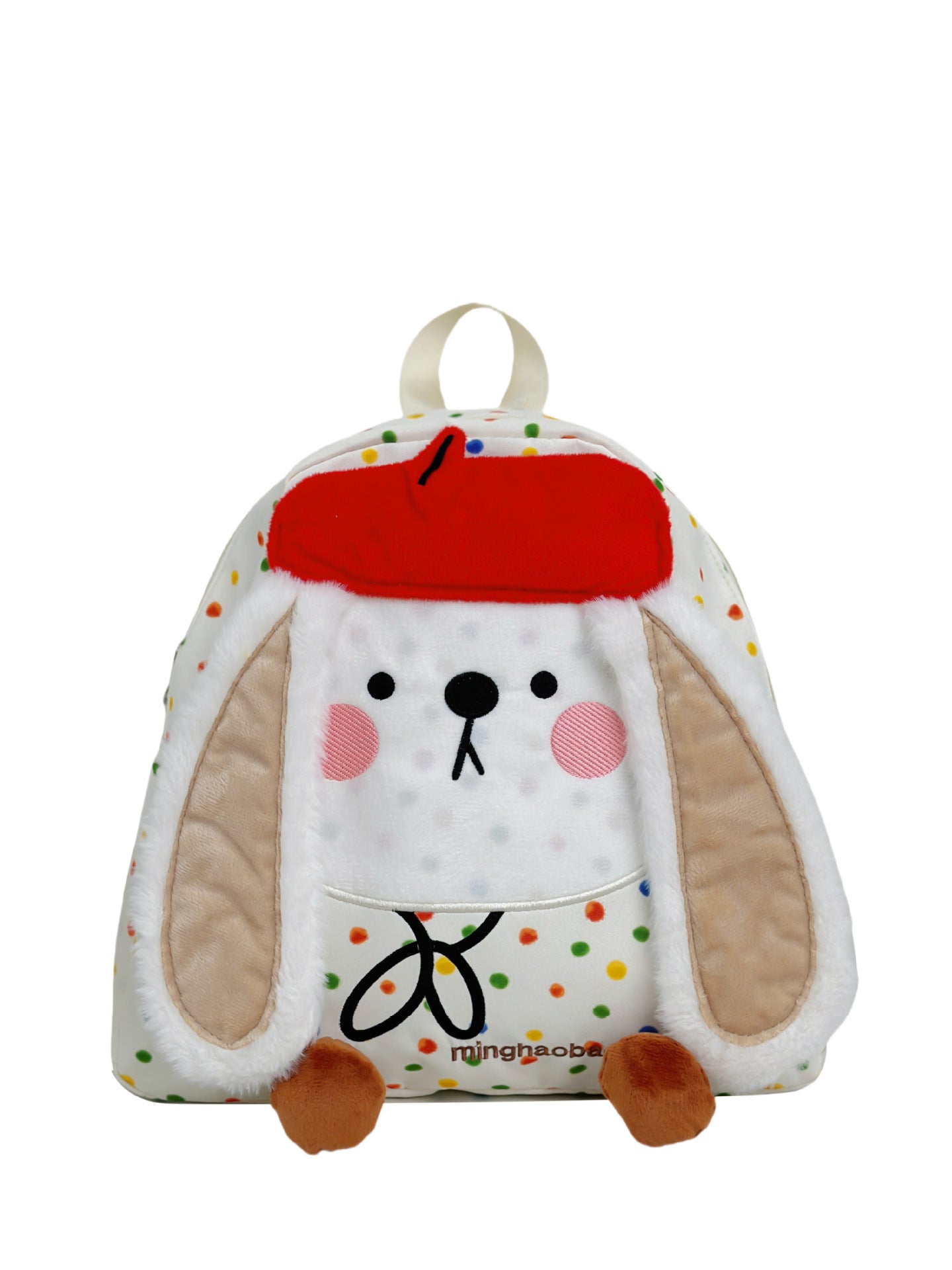 Plüsch-Häschen-Gesicht-Rucksack Brehn
