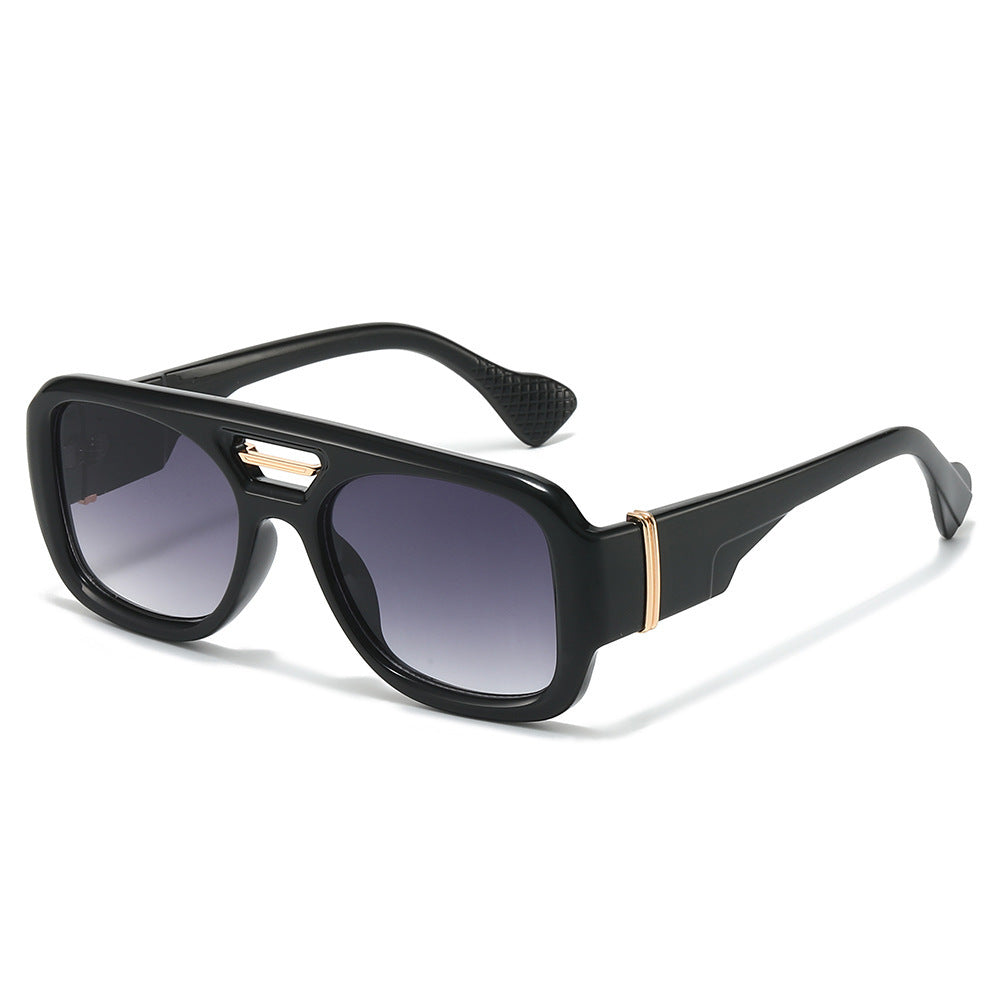 Zeitgenössische Übergroße Rechteckige Sonnenbrille Brehn