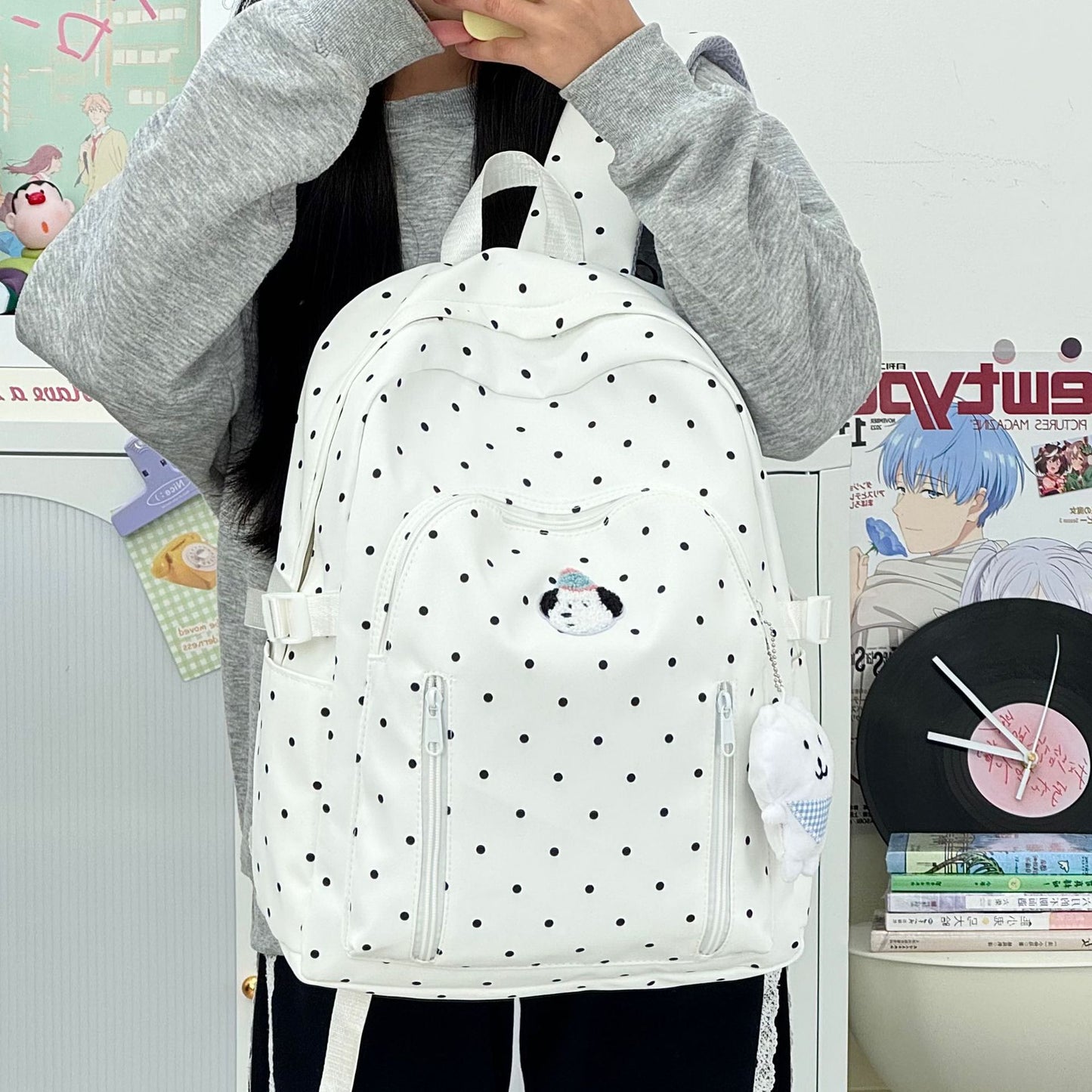 Cute Polka Dot Rucksack Brehn
