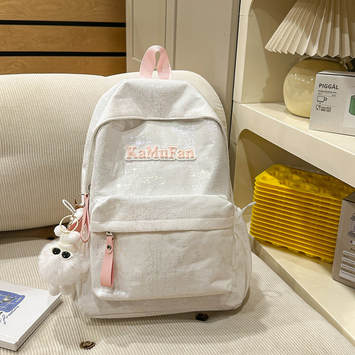 Trendy Freizeit-Rucksack mit Schlüsselanhänger Brehn