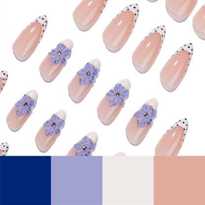 Kunstvolle Stiletto-Nägel mit floralem Design Brehn