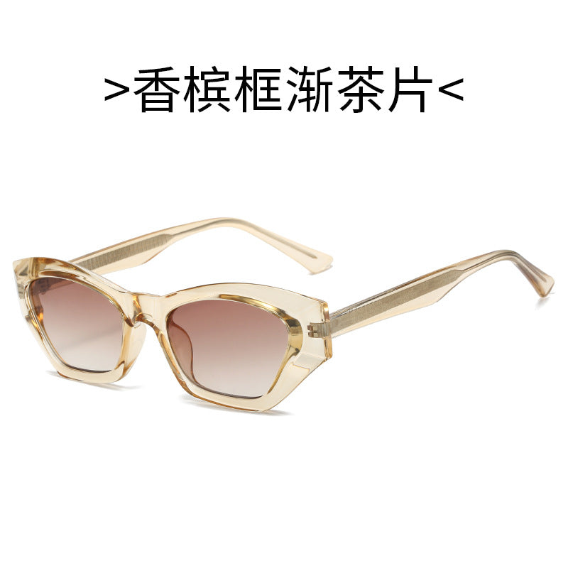 Damen Cat-Eye Sonnenbrille mit modernen transparenten Akzenten Brehn