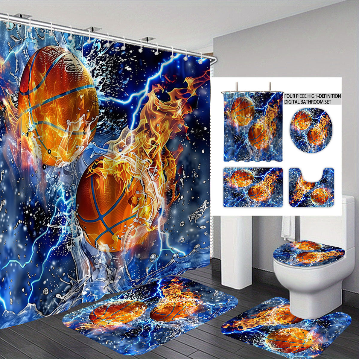 Kreatives Universum-Themen Badezimmer-Set Brehn