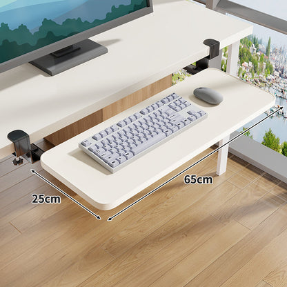 Schraubmontierte Gleitschiene Ergonomische Holzmaserung Tastatur- & Mausplattform