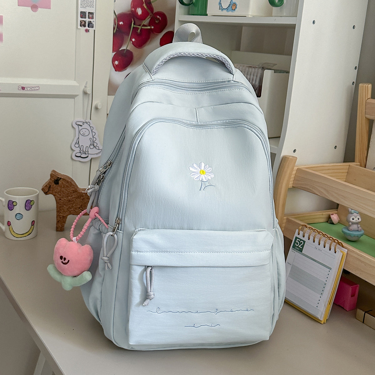 Charmanter Blumenmuster Rucksack Brehn