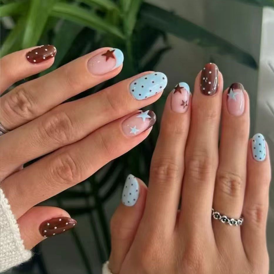 Künstlerisches Star Akzent Nagelkunst Set