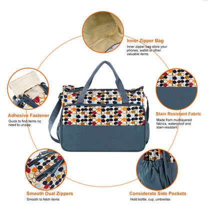 Multifunktionale Wickeltasche mit Wickelmatte Brehn