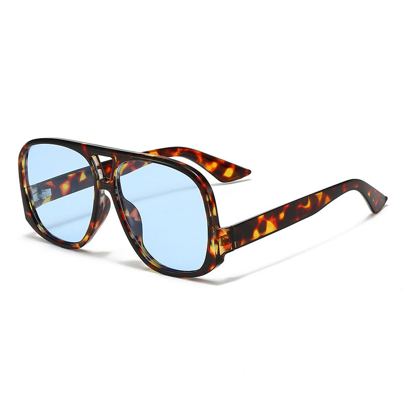 Damen trendige oversized Sonnenbrille im modernen Schildkrötenmuster Brehn