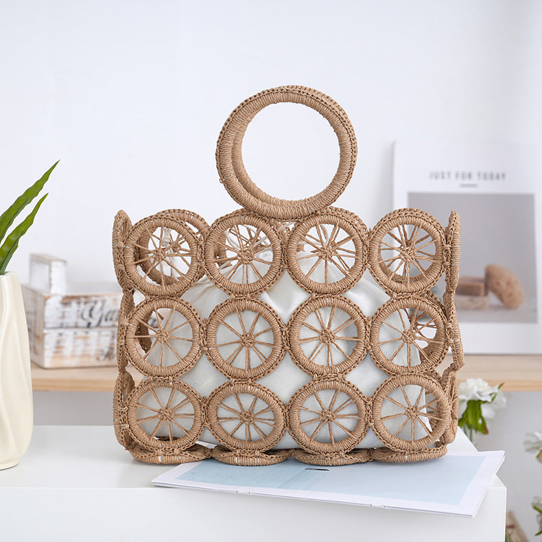 Handtasche mit Kunstvollen Kreisdetails Brehn