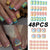 Hochwertiges florales Design Press-On Nagelset Brehn
