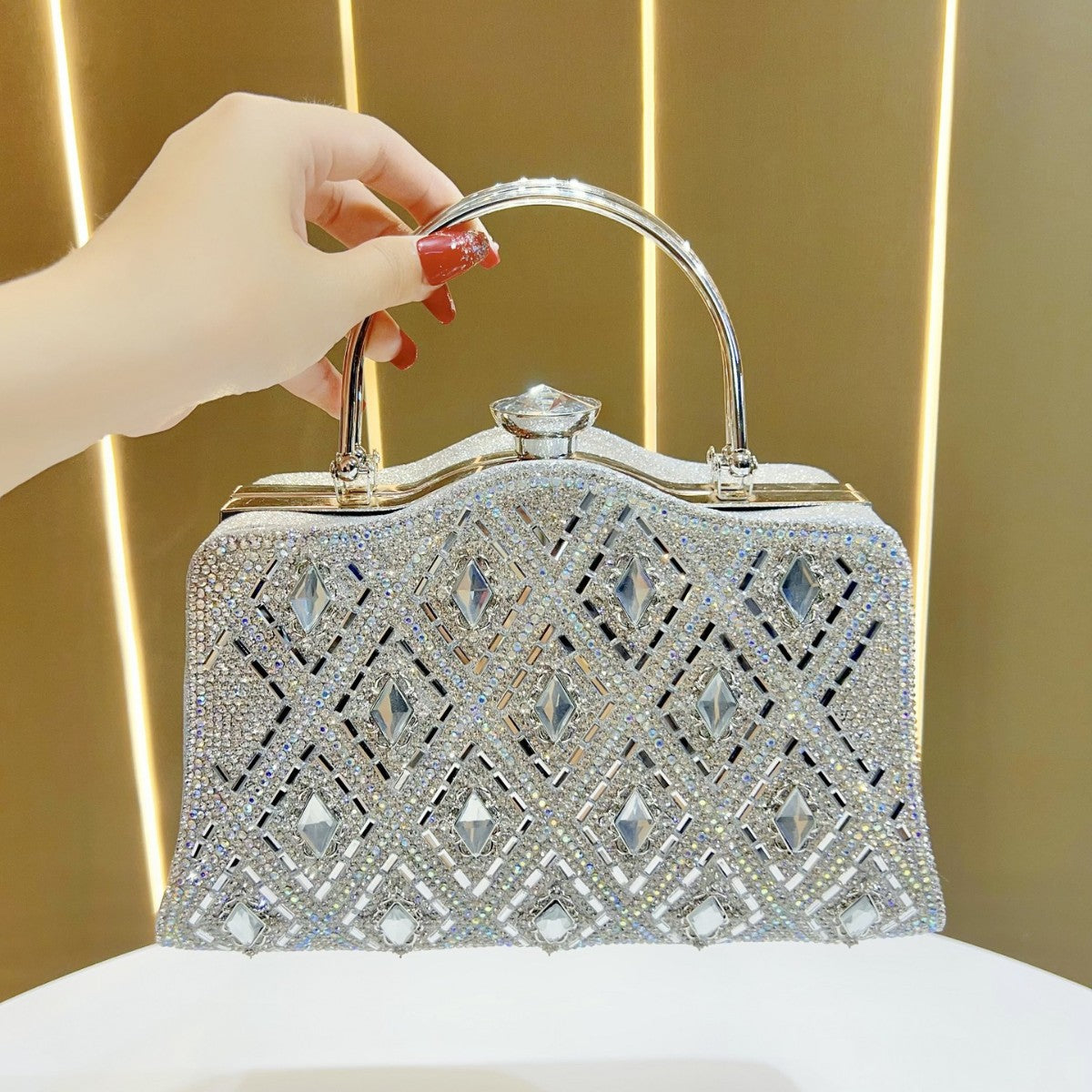 Bejeweled Vintage-inspiriertes Abendhandtasche