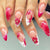 Elegante Floral Stiletto Nagelkunst Brehn 1787977864