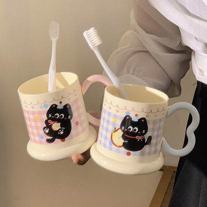 Keramiktasse mit Verspieltem Katzenmotiv Brehn