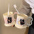 Keramiktasse mit Verspieltem Katzenmotiv Brehn