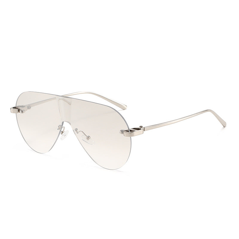 Damen Oversized Sonnenbrille im modernen Aviator-Stil Brehn