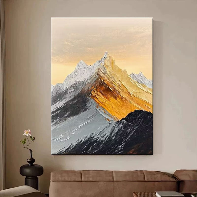 Texturierter Berglandschaft Kunstdruck