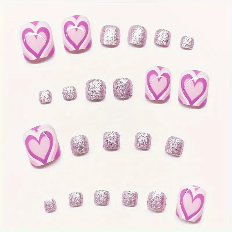 Rhinestone-beschichtete Pediküre Brehn