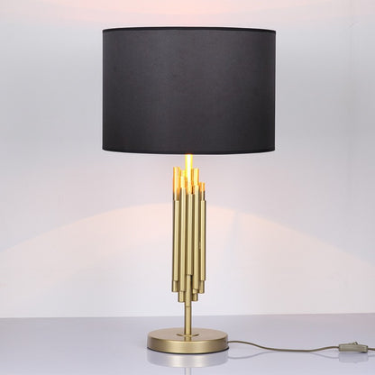 Skulpturale Gold Akzent Tischlampe