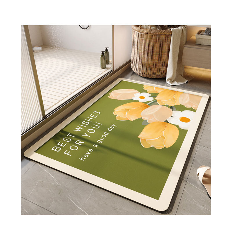 Dekorative florale Badematte Brehn