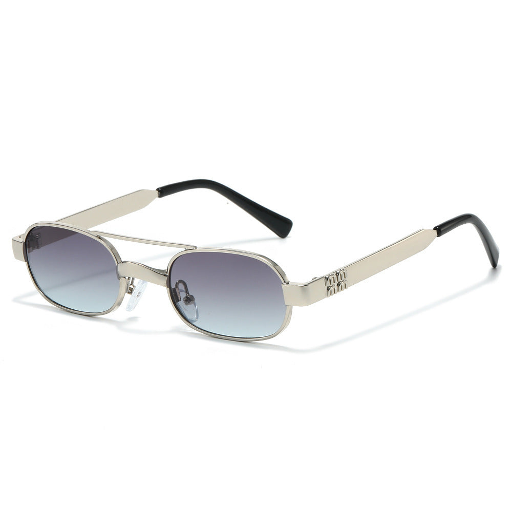 Stylische Minimalistische Oval Sonnenbrille Brehn