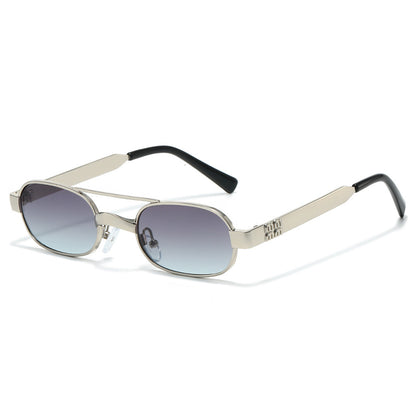 Stylische Minimalistische Oval Sonnenbrille Brehn