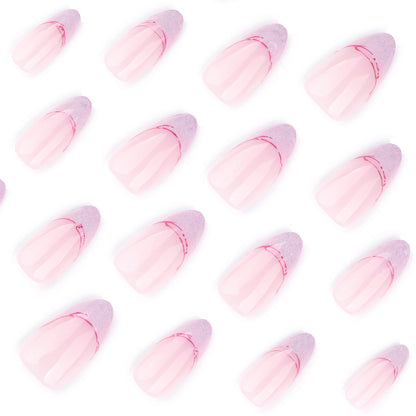 Kunstvolle Stiletto-Nägel mit Glitzer- und Ombre-Design Brehn