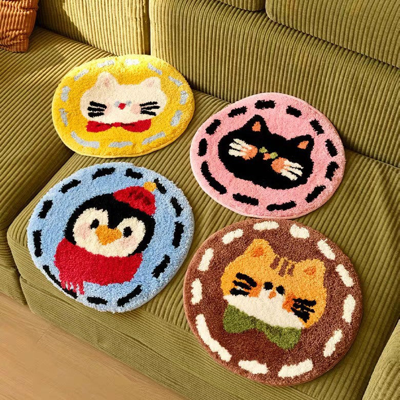 Niedlicher Katzenkopf Plüsch-Teppich Brehn