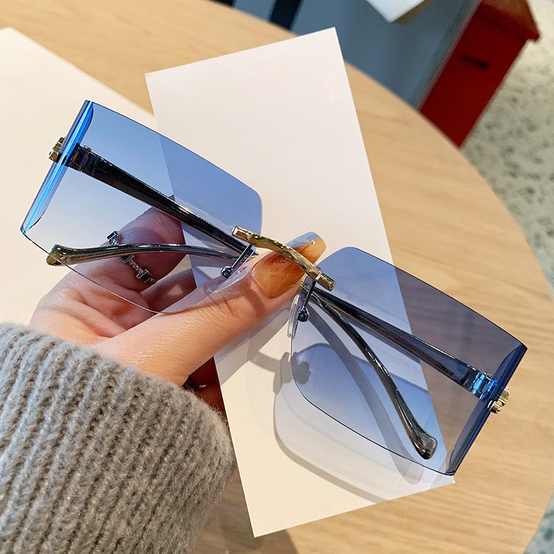 Damen rechteckige Fashion-Sonnenbrille Brehn