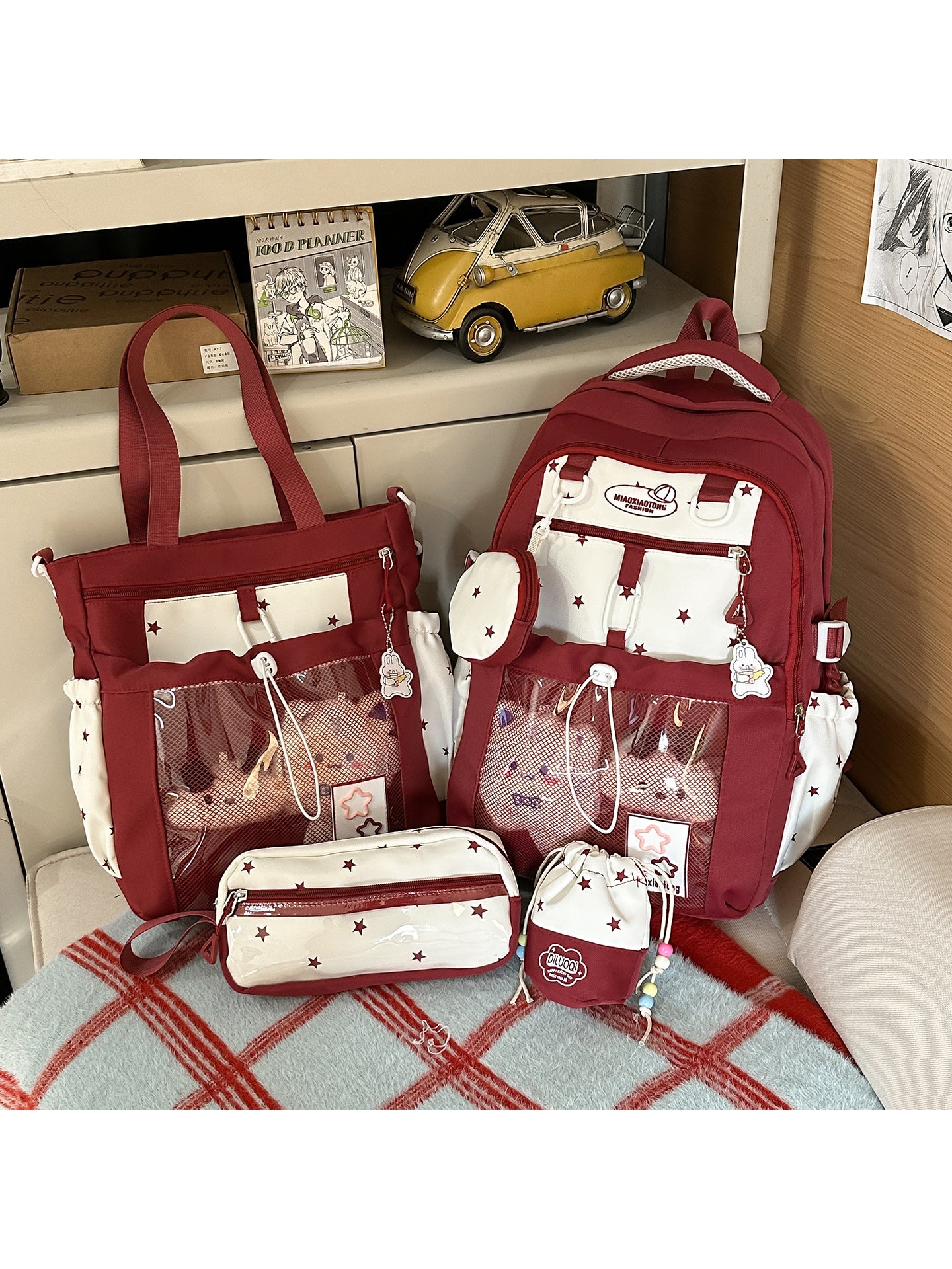 Plüsch Schulranzen Set Brehn