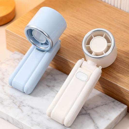 Damen tragbarer Mini-Lüfter mit digitaler Geschwindigkeitsanzeige und USB-Anschluss Brehn