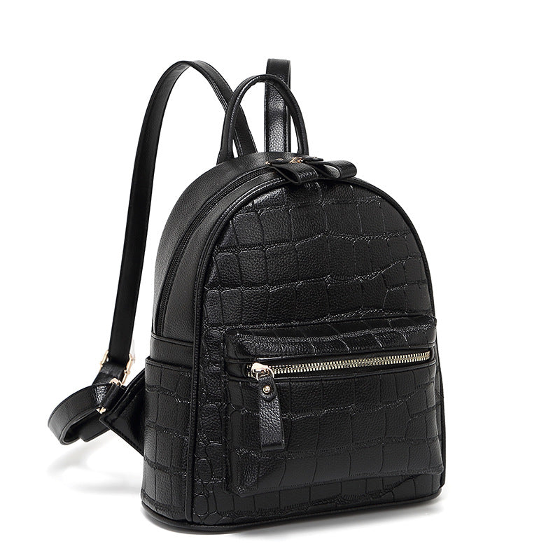 Krokodil-Prägung Mini Chic Rucksack Brehn