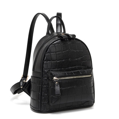 Krokodil-Prägung Mini Chic Rucksack Brehn