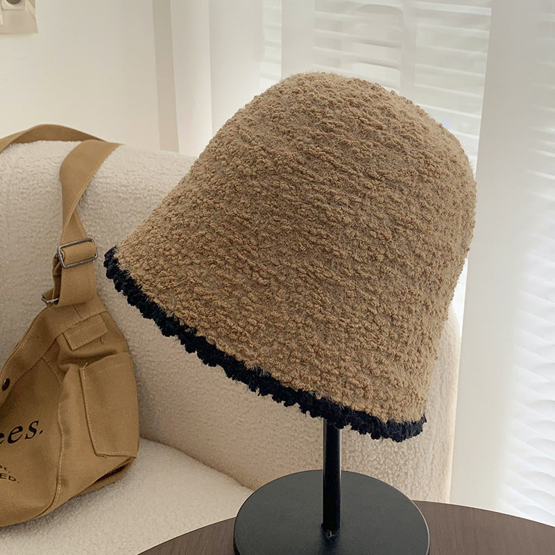 Strukturierter Wollener Bucket Hat